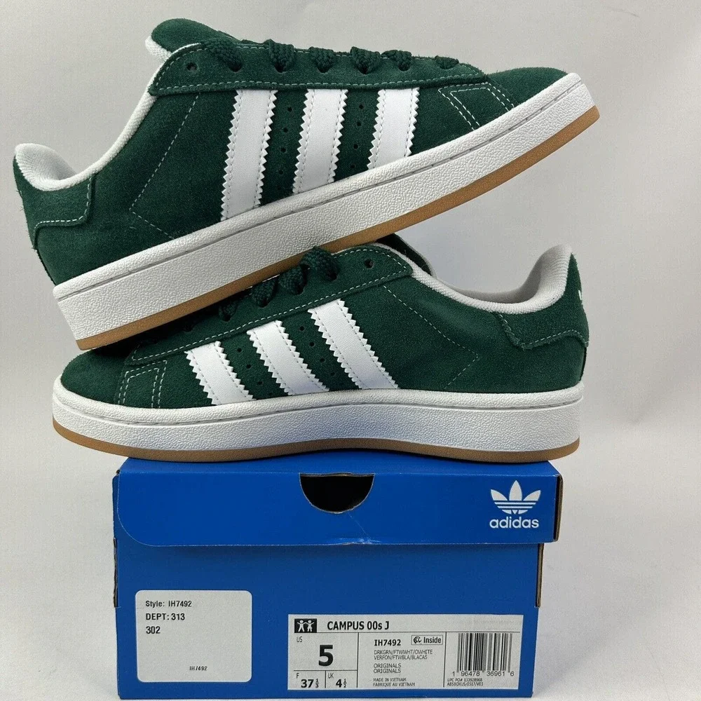 Adidas Shoes Campus 00s “Dark Green White” 2024 - Picture 3 of 5